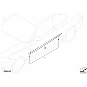 BMW Moulding Door Right - Genuine BMW 51120429832