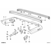 BMW Bumper Rear Right - Genuine BMW 51121935012