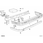 BMW Bracket Rear - Genuine BMW 51121965859
