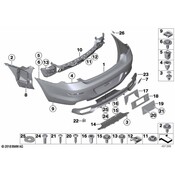 BMW Set Mounts Pdc Sensor Rear (Pdc) - Genuine BMW 51122221612