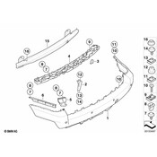 BMW Support Bumper Rear - Genuine BMW 51123416246
