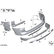 BMW Bumper Cover Spacer Panel - Genuine BMW 51125A41F88