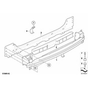 Mini Bumper Cover Bracket - Genuine Mini 51127064205