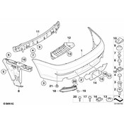 BMW Licence Plate Adaptor Primed - Genuine BMW 51127135927