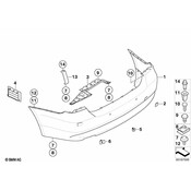 BMW Flap Towing Eye Primed - Genuine BMW 51127202674