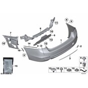 BMW Bumper Cover Reinforcement - Genuine BMW 51127256921