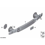 BMW Carrier Bumper Rear (228i M235i) - Genuine BMW 51127285516