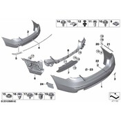 BMW Moulding Rocker Panel Rear Left (Modern) - Genuine BMW 51127331613
