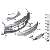 BMW Licence Plate Holder Primed (Us) - Genuine BMW 51127371965