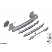BMW Bumper Cover Reinforcement - Genuine BMW 51127429449