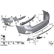 BMW Bumper Cover Spacer Panel - Genuine BMW 51127463621