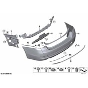 BMW Parking Aid Sensor Housing - Genuine BMW 51127470968