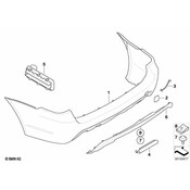 BMW Flap Towing Eye Primed (M) - Genuine BMW 51127897269