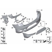 BMW Parking Aid Sensor Housing - Genuine BMW 51127953922