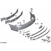 BMW Left Rear Moulding (M Chrom) - Genuine BMW 51128047729