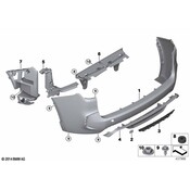 BMW Bumper Cover Support Rail - Genuine BMW 51128056369