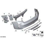 BMW Bumper Cover Bracket - Genuine BMW 51128056479