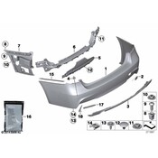 BMW Flap Towing Eye Primed (M) - Genuine BMW 51128056616