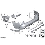 BMW Bumper Cover Support Rail - Genuine BMW 51128069445
