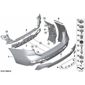 BMW Tow Hook Cover - Genuine BMW 51128069730