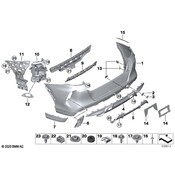BMW Bumper Cover Support Rail - Genuine BMW 51128075212