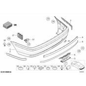 BMW Flap Towing Eye Primed - Genuine BMW 51128215120