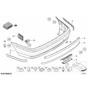 BMW Trailer Coupling Flap Prime-Coated - Genuine BMW 51128238819