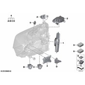 BMW Headlight Adjusting Nut - Genuine BMW 51128738023