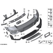 MINI Bumper Trim - Genuine MINI 51129804579