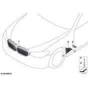 BMW Grille - Genuine BMW 51129852169