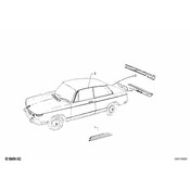 BMW Molding Left - Genuine BMW 51131803359