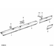 BMW Moulding Door Front Right - Genuine BMW 51131808980