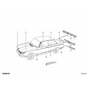 BMW Chrome Tail Panel Trim - Genuine BMW 51131830810