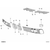 BMW Grille Left - Genuine BMW 51131838751