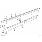 BMW Moulding Fender Front Left - Genuine BMW 51131908681