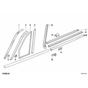 BMW Molding Right (Black) - Genuine BMW 51131961794