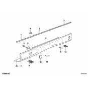BMW Moulding Door Front Right - Genuine BMW 51131970238