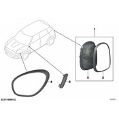 MINI Trim Rear Light (Rechts) - Genuine MINI 51132296300