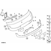 MINI License Plate Bracket - Genuine MINI 51132757344