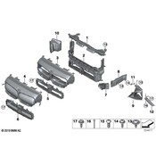 BMW Radiator Support Air Duct - Genuine BMW 51135A23EB4