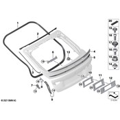 BMW License Plate Bracket - Genuine BMW 51135A45B43