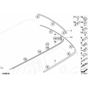 Mini Roof Molding - Genuine Mini 51137112080