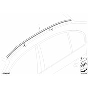 BMW Roof Moulding Prime-Coated Left - Genuine BMW 51137115191
