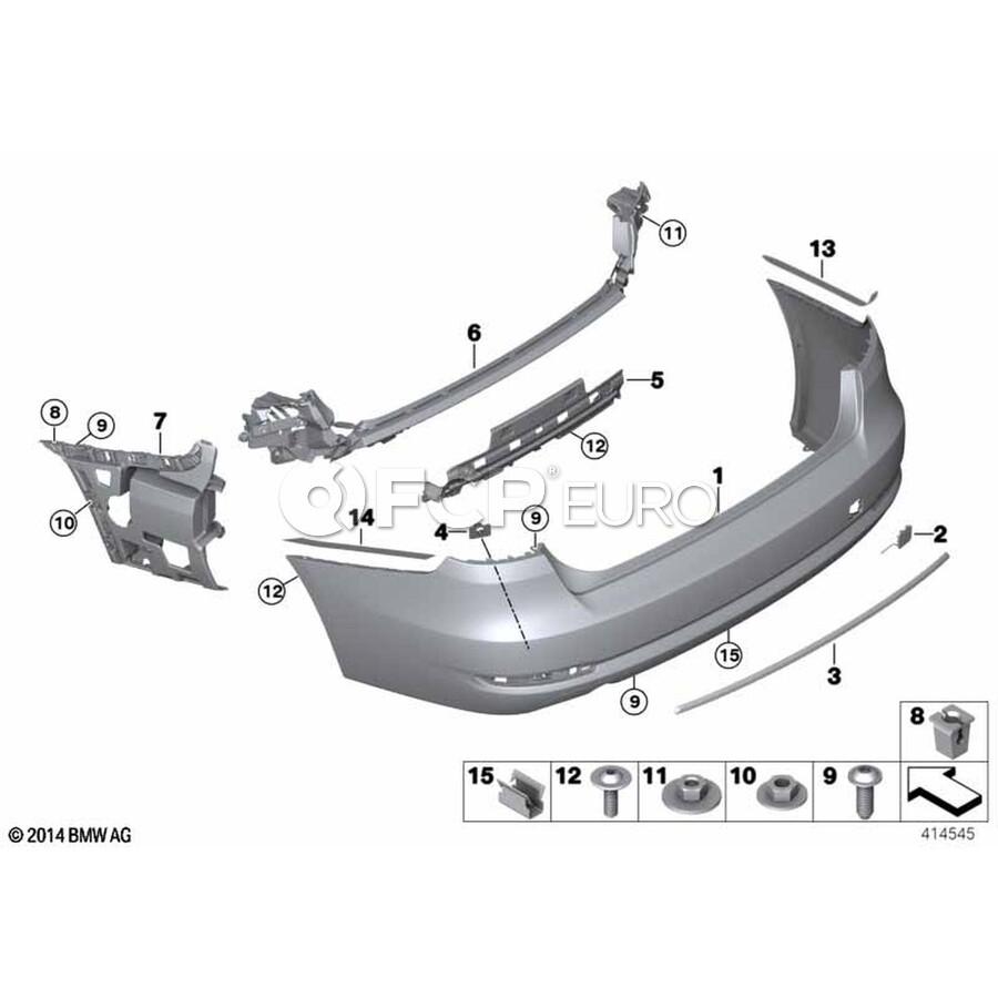 BMW Trim Strip (Sport Line) - Genuine BMW 51137308841 | FCP Euro