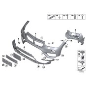 BMW License Plate Bracket - Genuine BMW 51137354813