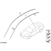 BMW Roof Molding - Genuine BMW 51137410315
