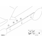BMW Moulding Fender Primed Rear Right (M3) - Genuine BMW 51137893680