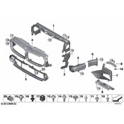BMW Radiator Shutter Assembly - Genuine BMW 51138080593