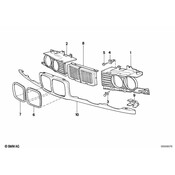 BMW Grille Right - Genuine BMW 51138148312