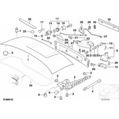 BMW Cover 3Rd Brake Light (Black) - Genuine BMW 51138410754